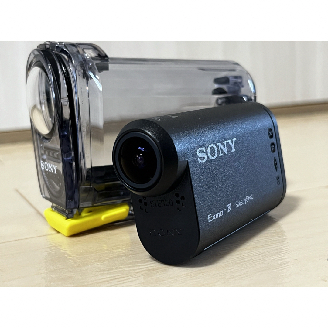 店内全品送料無料 SONY HDR-AS100V バッテリー2個付 防水＆レンズ
