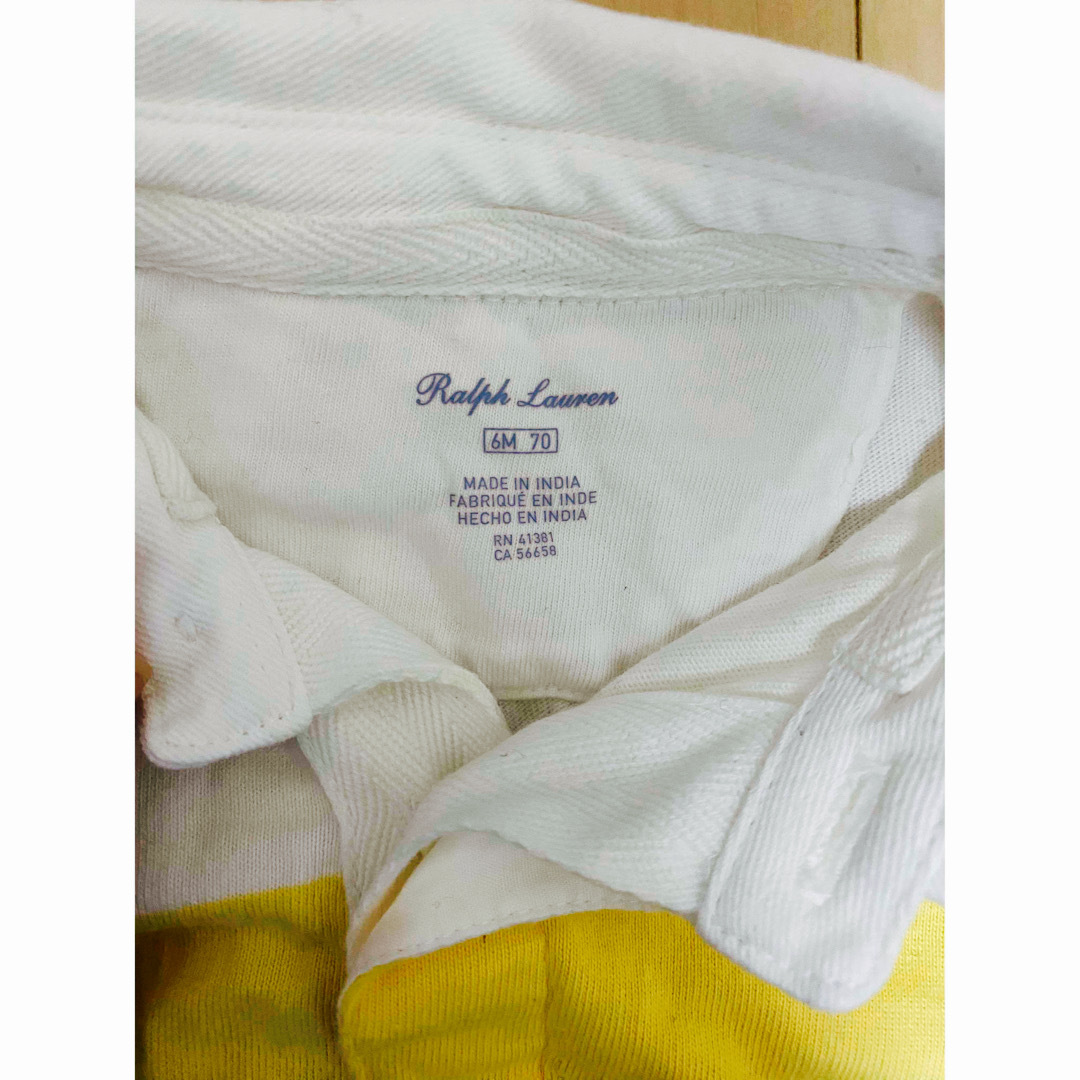 Ralph Lauren(ラルフローレン)のラルフローレン　襟付き　ロンパース キッズ/ベビー/マタニティのベビー服(~85cm)(ロンパース)の商品写真