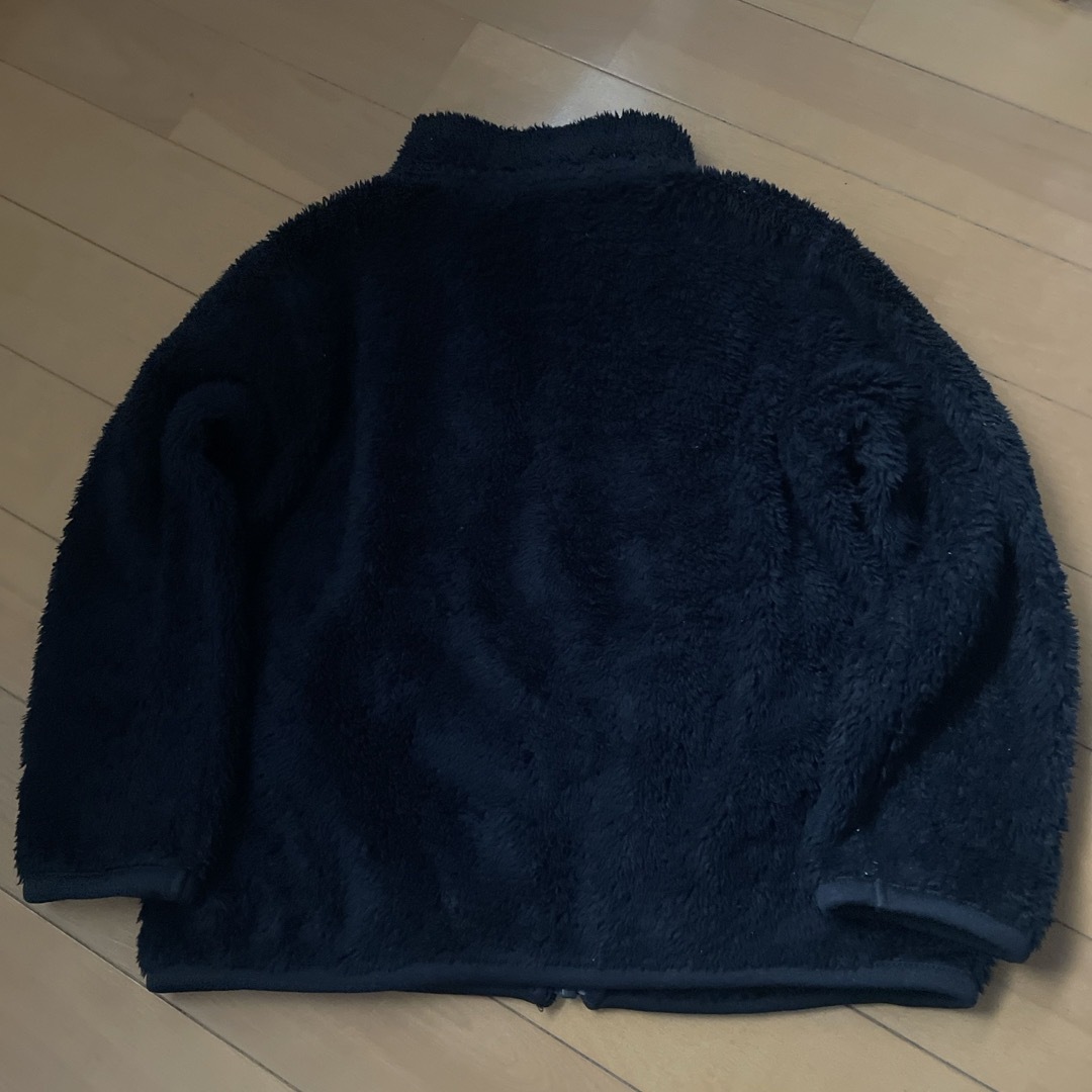 UNIQLO(ユニクロ)のUNIQLO110㎝ボアジャケット黒 キッズ/ベビー/マタニティのキッズ服男の子用(90cm~)(ジャケット/上着)の商品写真