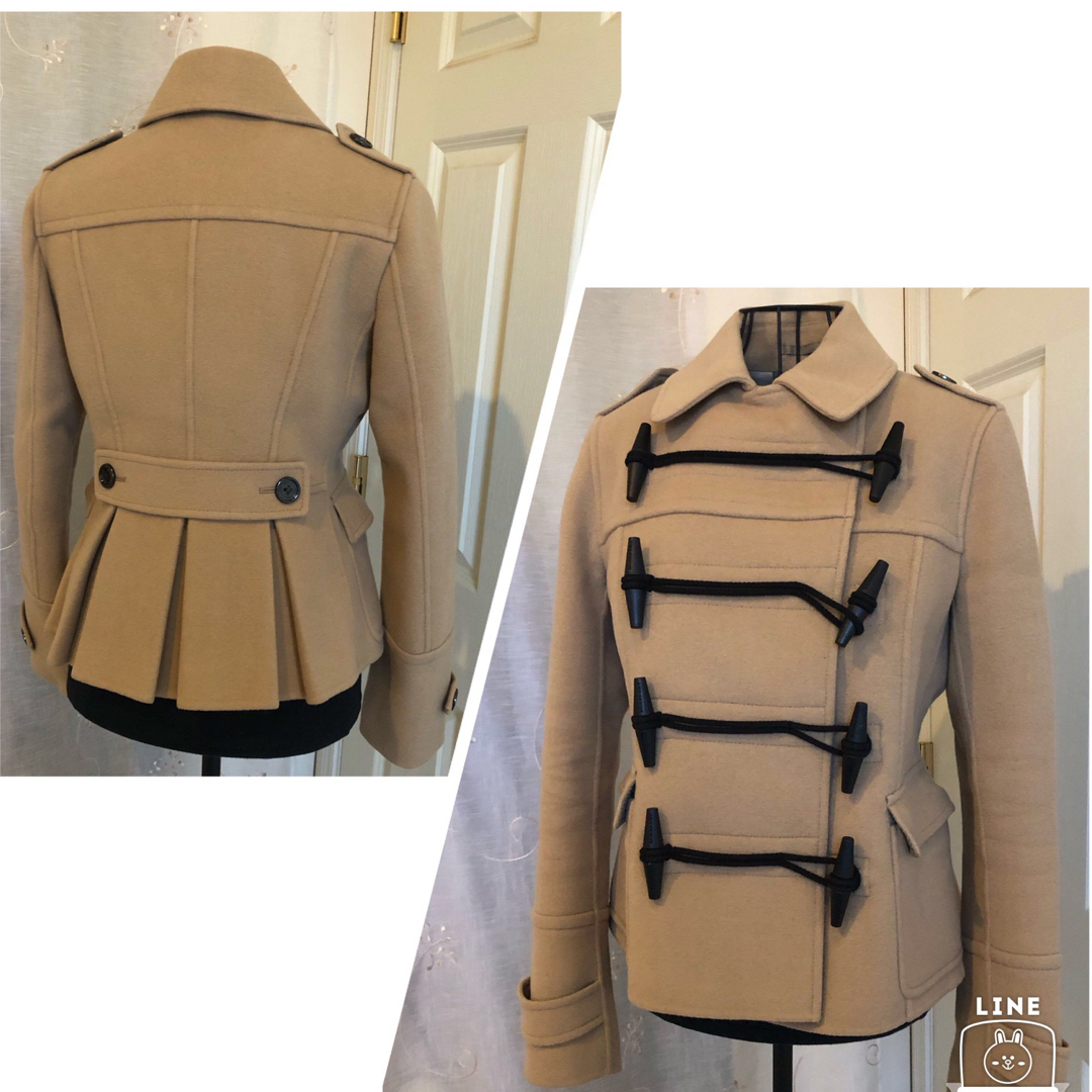 美品本物バーバリーBurberry上質ウールダッフルジャケット♫超お買い得品