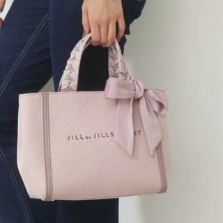 ジルバイジルスチュアート(JILL by JILLSTUART)のJILL STUART トリミングバンドルピンク(トートバッグ)