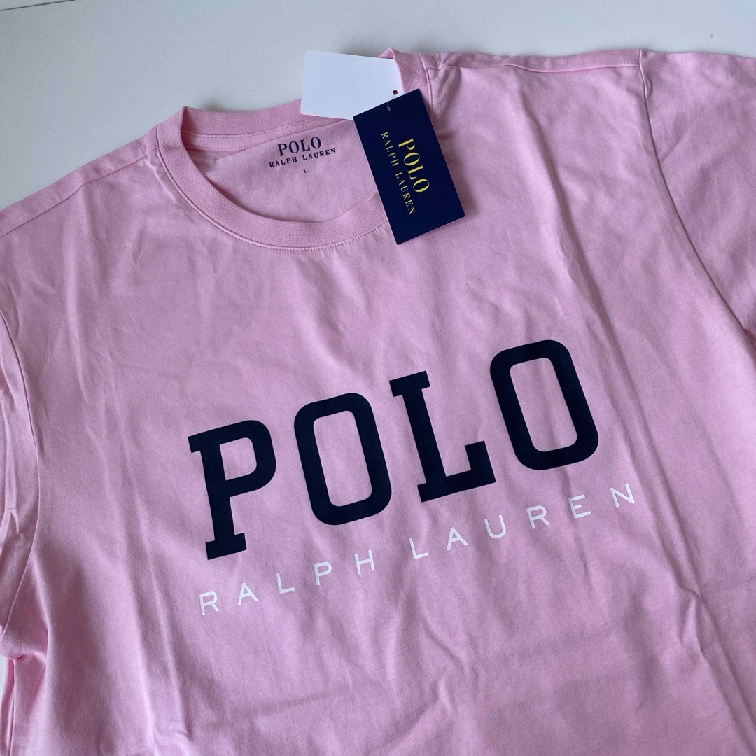 POLO RALPH LAUREN(ポロラルフローレン)のPolo ラルフローレン Tシャツ 半袖 ピンク レディースLサイズ レディースのトップス(Tシャツ(半袖/袖なし))の商品写真