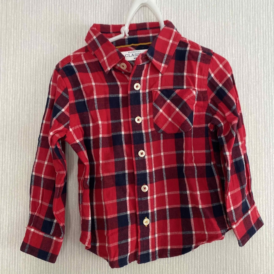 西松屋(ニシマツヤ)のシャツ キッズ/ベビー/マタニティのキッズ服男の子用(90cm~)(Tシャツ/カットソー)の商品写真