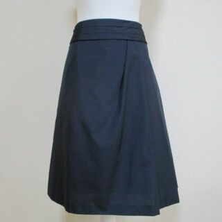 ダックス(DAKS)のダックス DAKS 濃紺 ネイビー スカート 40 日本製 美品(ひざ丈スカート)