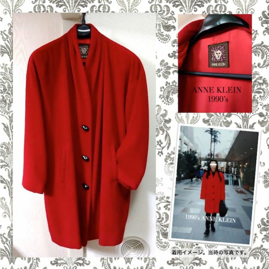 ANNE KLEIN(アンクライン)の90's ANNE KLEIN ヴィンテージコート（ミドル丈） レディースのジャケット/アウター(ロングコート)の商品写真