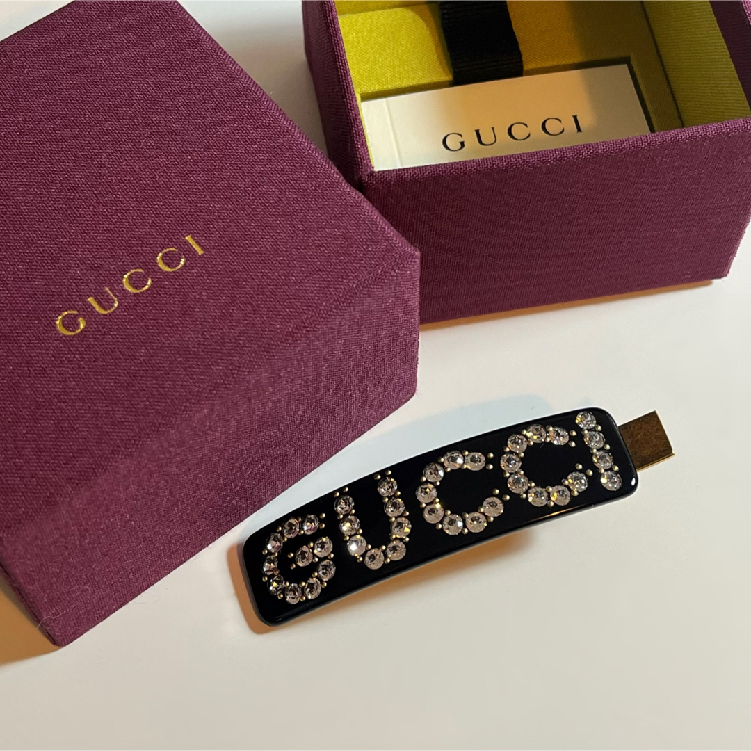 Gucci - GUCCI 「クリスタル グッチ シングル ヘアクリップ」の通販 by