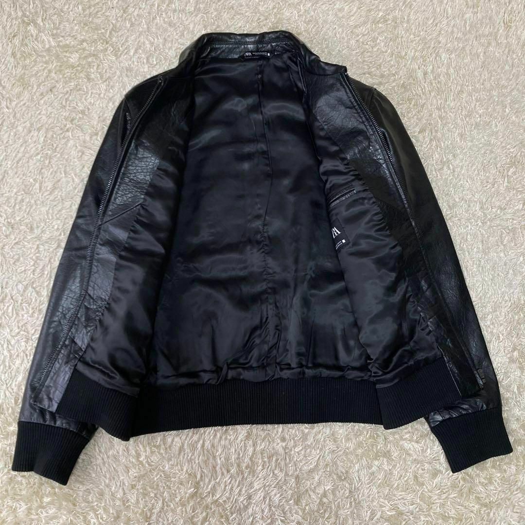 新品 ZARA XL 本革 ラム レザーライダースジャケット - ライダース 新品 ZARA XL 本革 ラム レザーライダースジャケット - ライダース