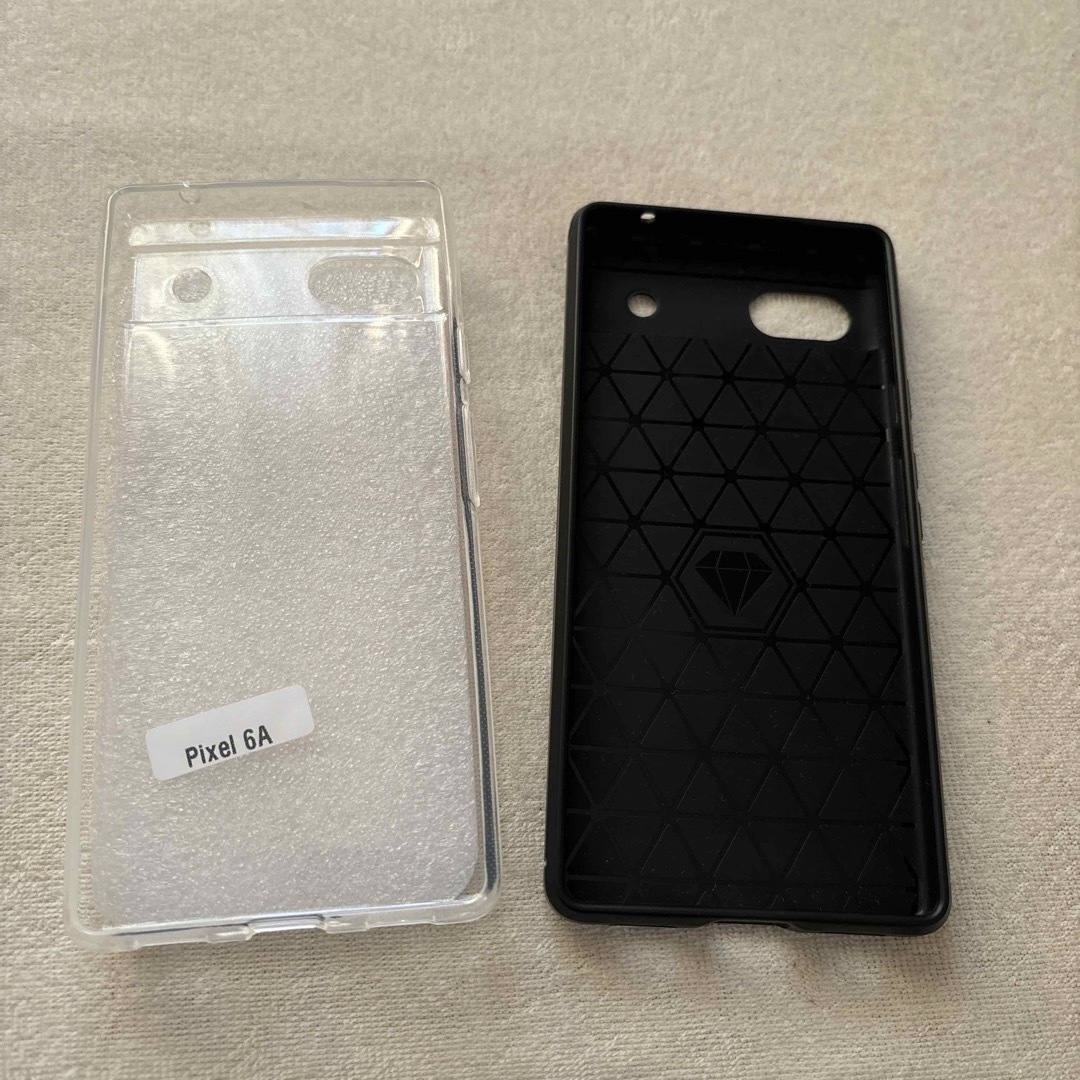 Google Pixel6a ケース　クリア　ブラック2点 スマホ/家電/カメラのスマホアクセサリー(モバイルケース/カバー)の商品写真