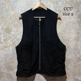 CCU シーシーユー スエードレザー ノーカラー ジャケット