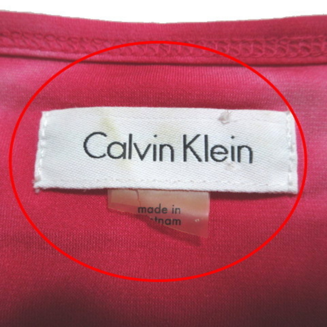 Calvin Klein(カルバンクライン)のカルバンクライン 美品 ワンピース ロング ノースリーブ ピンク ■GY11 レディースのワンピース(ロングワンピース/マキシワンピース)の商品写真