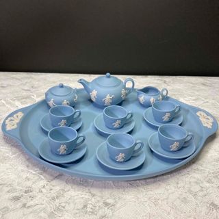 ウェッジウッド(WEDGWOOD)のウェッジウッド ダンシングアワー ミニチュア ティーセット  限定品(陶芸)