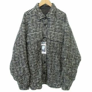 ソフネット(SOPHNET.)の未使用 ソフネット 23AW MOULIN WOOL シャツ ジャケット S 黒(ブルゾン)