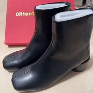オリエンタルトラフィック(ORiental TRaffic)のレザーブーツ　黒　Sサイズ　新品未使用(ブーツ)