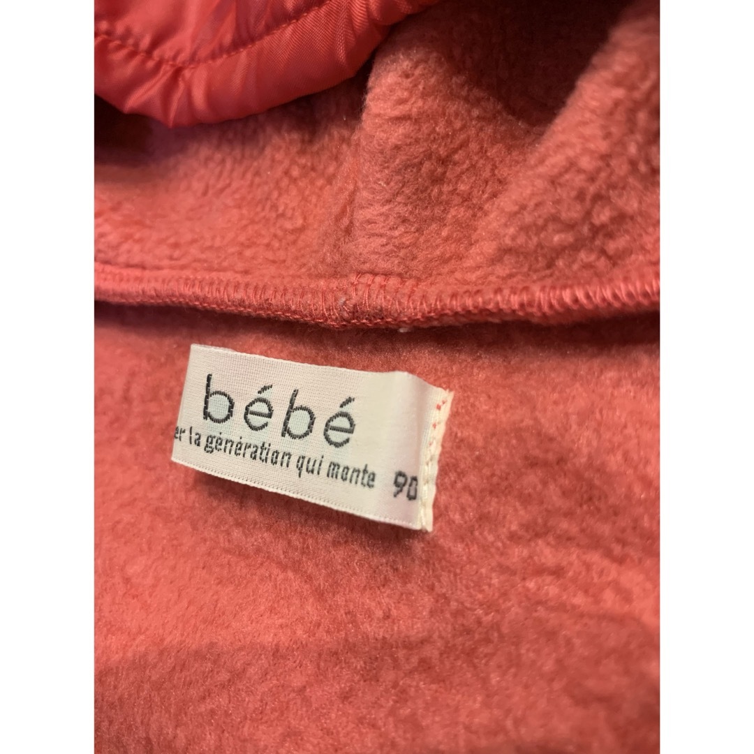 BeBe(ベベ)のbebe フリースワンピ 90 キッズ/ベビー/マタニティのキッズ服女の子用(90cm~)(ワンピース)の商品写真