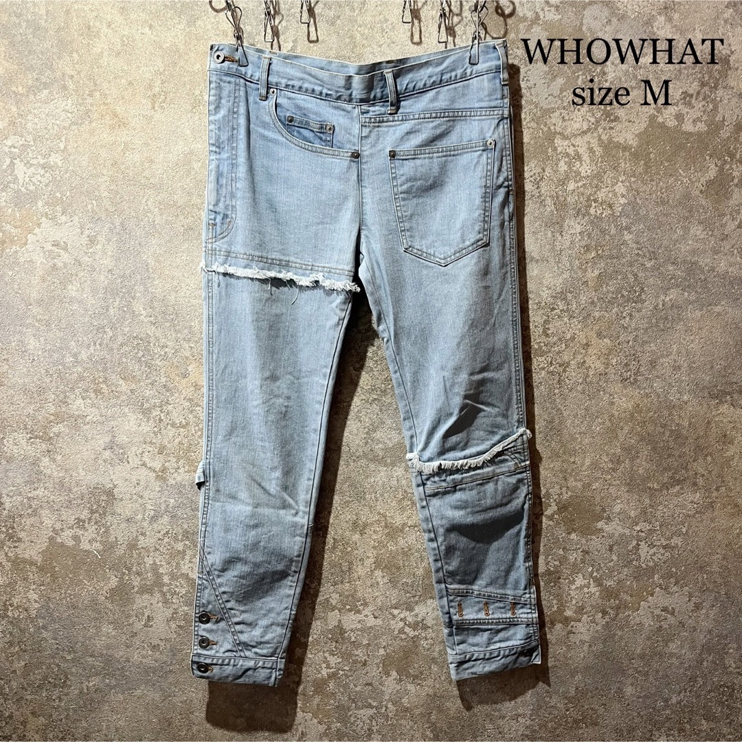 whowhat - WHOWHAT フーワット パズルデニム パッチワークデニム whowhat - WHOWHAT フーワット パズルデニム パッチワークデニム