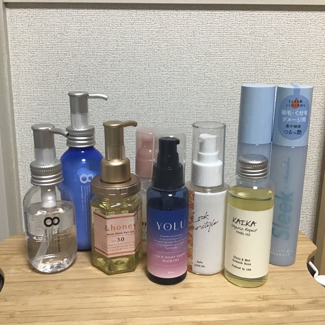 ReFa(リファ)のヘアオイル&ミルク　トリートメント　9本セット　リファ　YOLU エイトザタラソ コスメ/美容のヘアケア/スタイリング(オイル/美容液)の商品写真