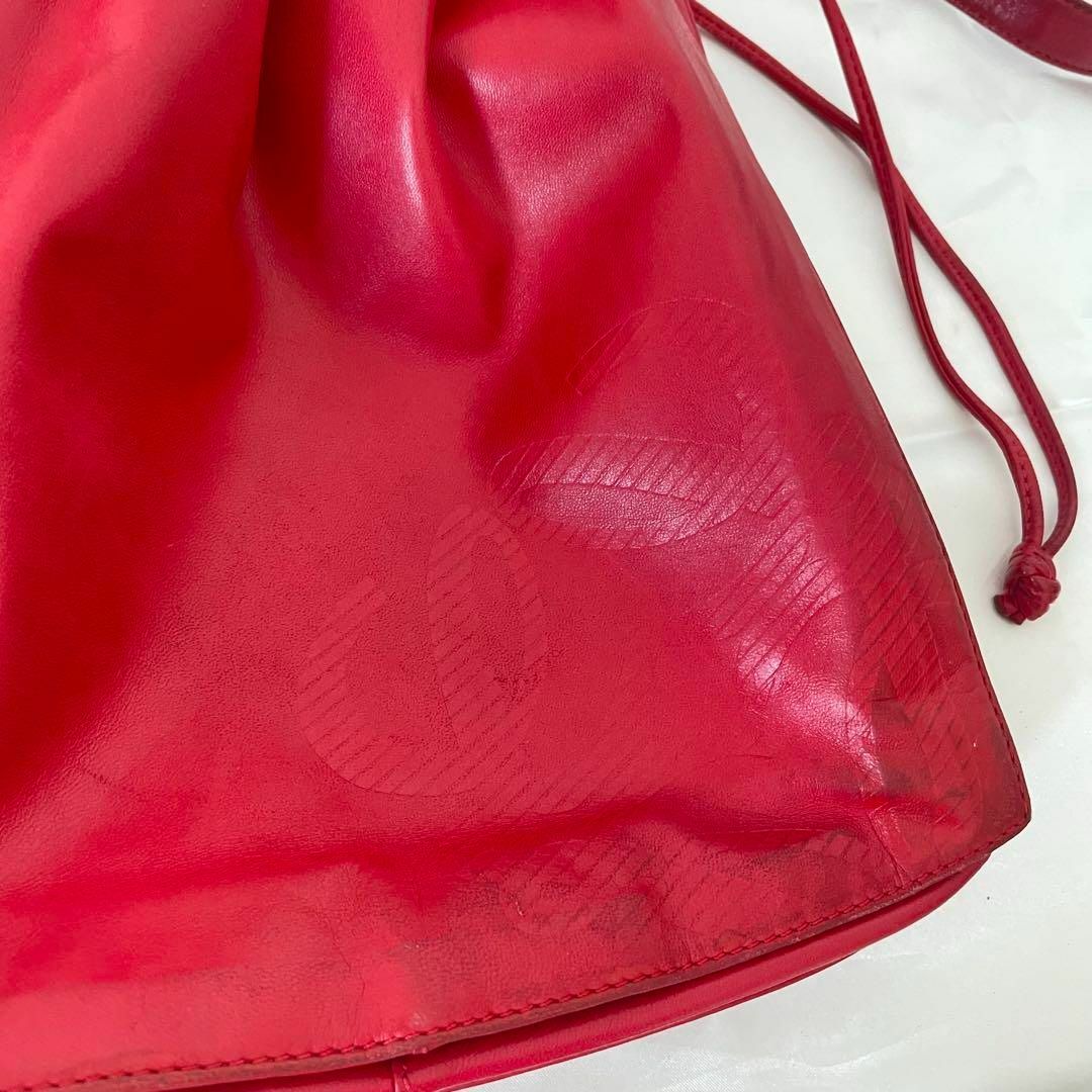 LOEWE(ロエベ)のLOEWE ロエベ フラメンコ ショルダーバッグ 赤 レッド レザー ブランド レディースのバッグ(ショルダーバッグ)の商品写真
