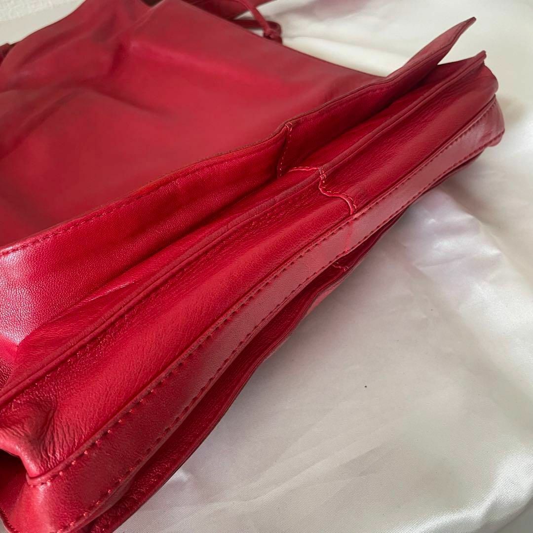 LOEWE(ロエベ)のLOEWE ロエベ フラメンコ ショルダーバッグ 赤 レッド レザー ブランド レディースのバッグ(ショルダーバッグ)の商品写真