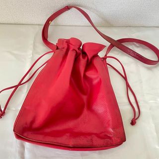 ロエベ(LOEWE)のLOEWE ロエベ フラメンコ ショルダーバッグ 赤 レッド レザー ブランド(ショルダーバッグ)