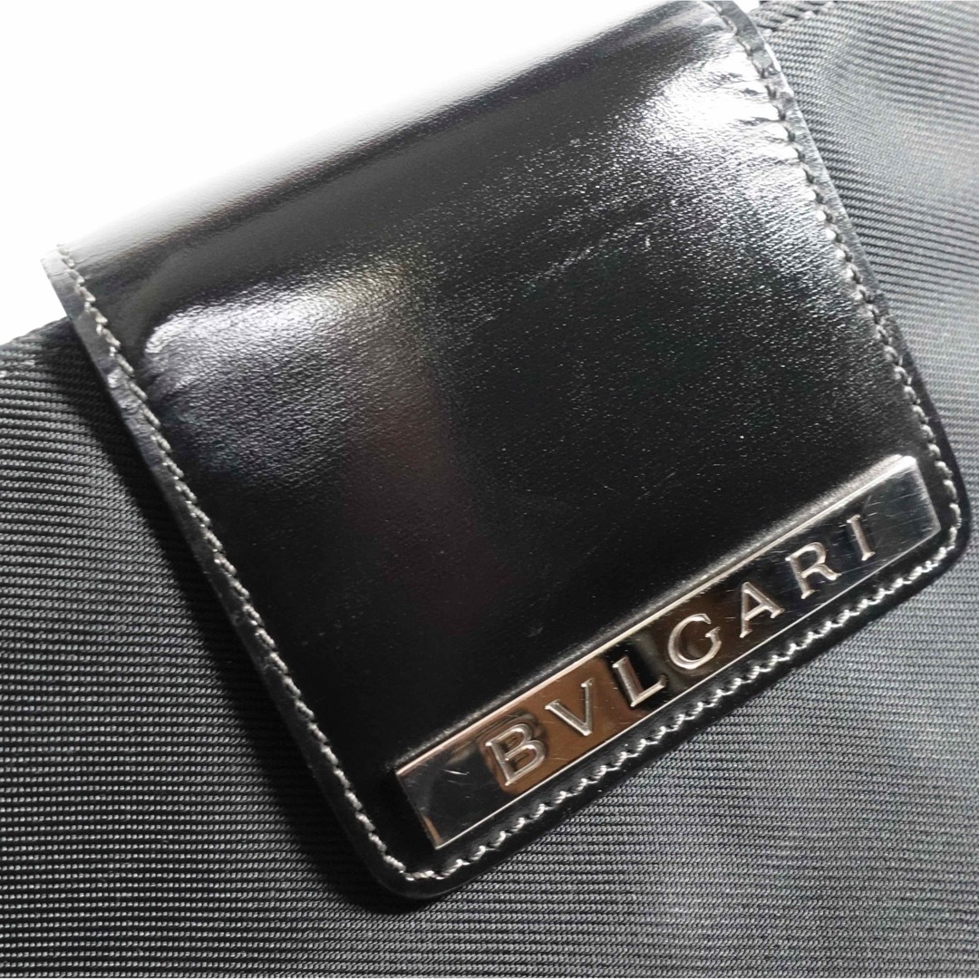 BVLGARI(ブルガリ)の【美品】ブルガリ　ナイロン　ハンドバッグ　トートバッグ　黒　ショルダー レディースのバッグ(ハンドバッグ)の商品写真