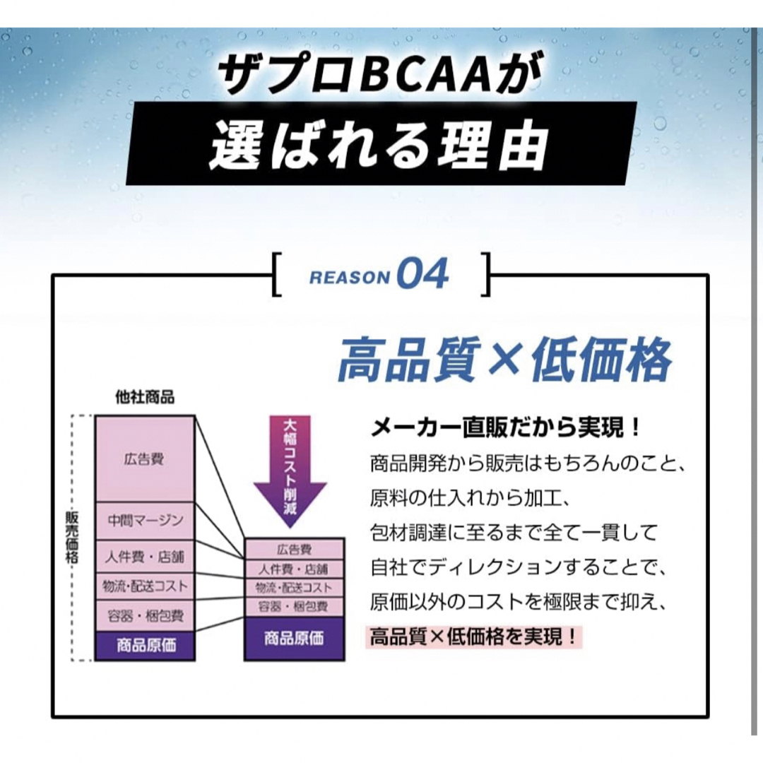 THE PROTEIN BCAA グリーンアップル風味　プロテイン　武内製薬  食品/飲料/酒の健康食品(プロテイン)の商品写真