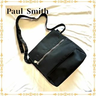 ポールスミス(Paul Smith)の【美品】ポールスミス ショルダーバッグ メッセンジャーバッグ  ブラック(ショルダーバッグ)