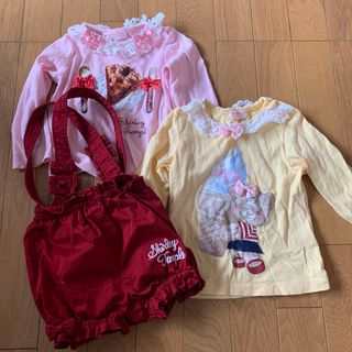 キッズ服女の子用(90cm~)未使用　Shirley Temple  3点セット