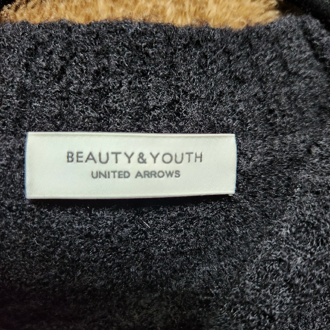 BEAUTY&YOUTH UNITED ARROWS(ビューティアンドユースユナイテッドアローズ)のビューティー&ユース　シンプル黒ニット　F レディースのトップス(ニット/セーター)の商品写真