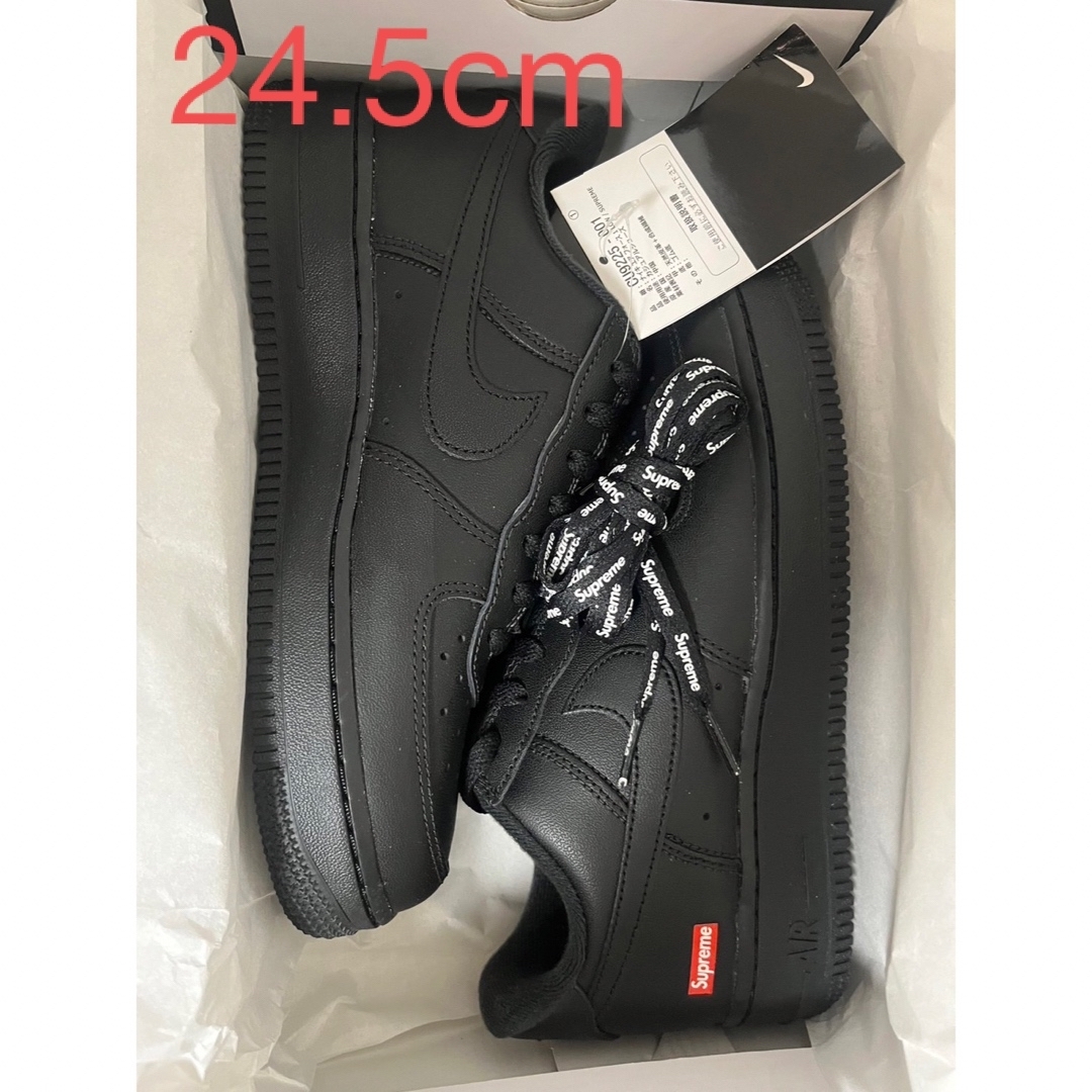 メンズsupreme air force1 Black US6.5 24.5cm