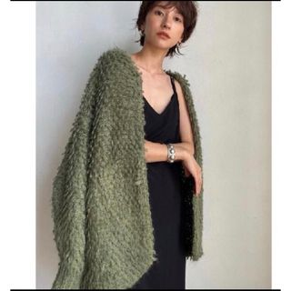 クラネ(CLANE)のclane♡ MOHAIR LOOP BULKY KNIT CARDIGAN(カーディガン)