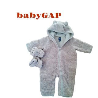 ベビーギャップ(babyGAP)のBabyGAPロンパース、くまさん、ボアアウターベビーコート、ギャップ(ジャケット/コート)