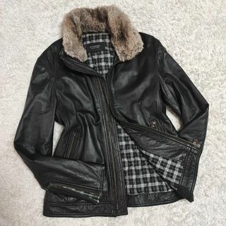 BURBERRY BLACK LABEL - バーバリーブラックレーベル ラムレザーコート ...