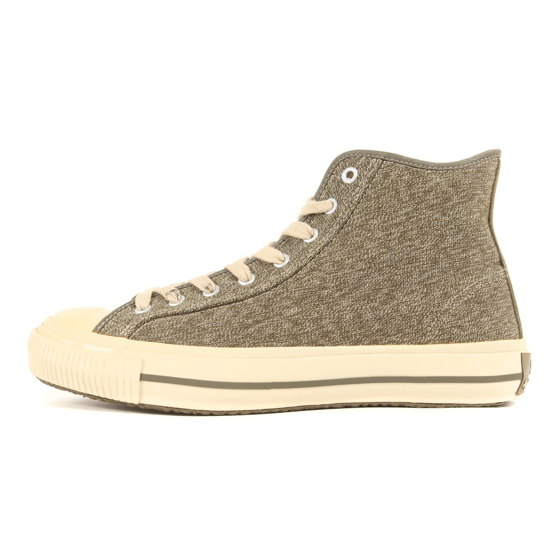 Nigel Cabourn ナイジェルケーボン サイズ:7 1/2 アーミー トレーナー ハイトップ スニーカー 80350062015 ARMY TRAINERS HIGH TOP ムーンスター MOON STAR シューズ 靴 オリーブ 【メンズ】メンズ