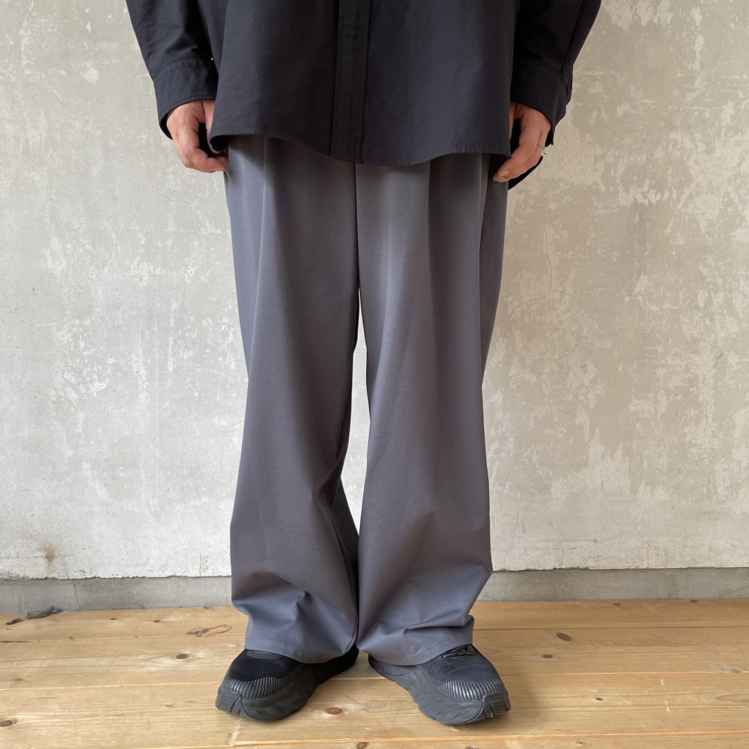 Graphpaper(グラフペーパー)のgraphpaper Compact Ponte Wide Chef Pants メンズのパンツ(スラックス)の商品写真