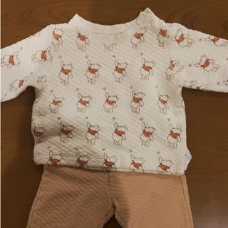 ユニクロ(UNIQLO)のユニクロ　キルトパジャマ　80cm(パジャマ)