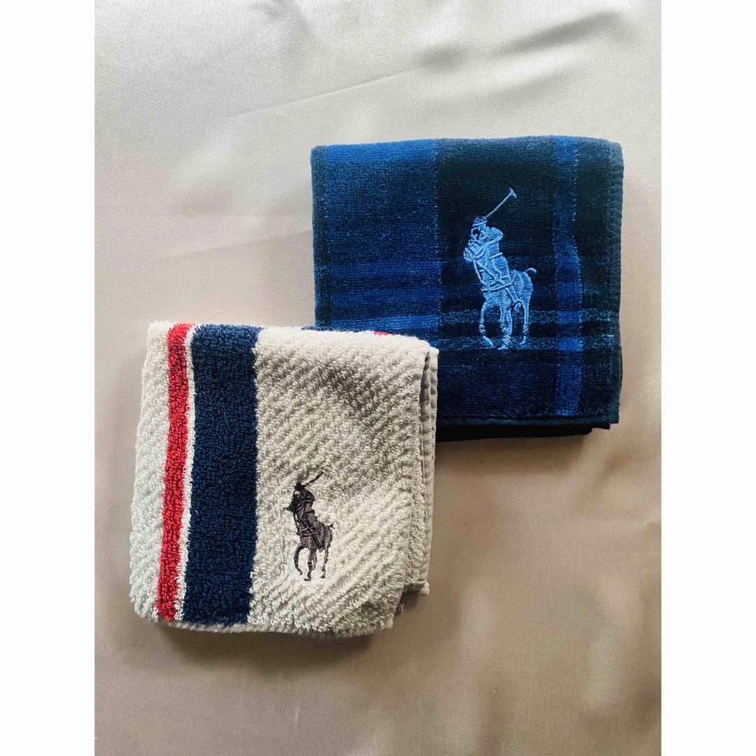 POLO RALPH LAUREN(ポロラルフローレン)の【ポロラルフローレン】メンズ  タオルハンカチ 2枚 メンズのファッション小物(ハンカチ/ポケットチーフ)の商品写真