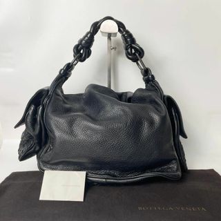 ボッテガヴェネタ(Bottega Veneta)の【美品】ボッテガヴェネタ イントレチャート　ブラック　ハンドバッグ　肩掛け可能(ハンドバッグ)