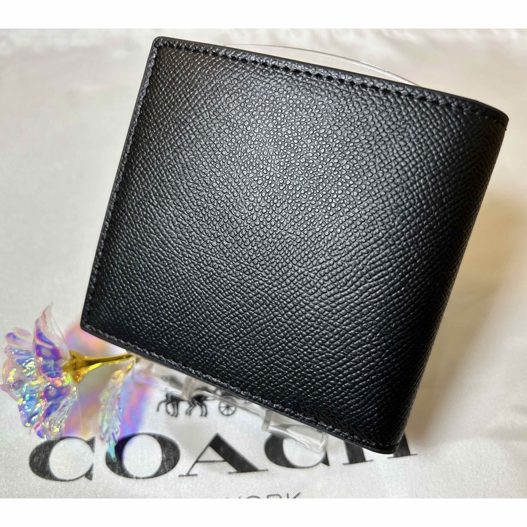 【新品】COACH 二つ折り財布 ブラック コーチ