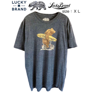 ラッキーブランド(Lucky Brand)のLucky Brand 　ラッキーブランド　Tシャツ　XL　グレー　USA古着(Tシャツ/カットソー(半袖/袖なし))