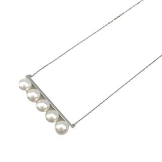 タサキ(TASAKI)の　タサキ TASAKI バランスシグネチャー パールネックレス K18WG/パール ジュエリー(ネックレス)