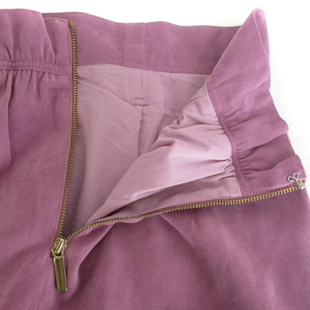 DouDou(ドゥドゥ)のドゥドゥ スカート タイト ミモレ丈 ウエストリボン 薄手 無地 38 ピンク レディースのスカート(ロングスカート)の商品写真