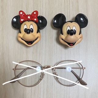 ディズニー(Disney)のディズニー マグネット 磁石 ミッキー ミニー 開園当時 1990年代ディズニー(キャラクターグッズ)