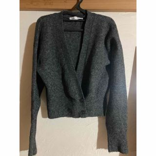 ザラ(ZARA)のZARAニットカーディガン　ビスチェ付き(カーディガン)