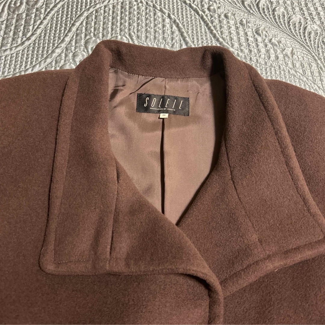 SANYO(サンヨー)のウール100% ロングオーバーコート レディースのジャケット/アウター(ロングコート)の商品写真