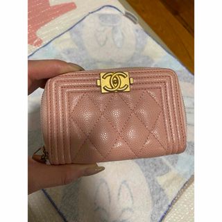 シャネル(CHANEL)のボーイシャネル　コインケース　ピンク(コインケース)