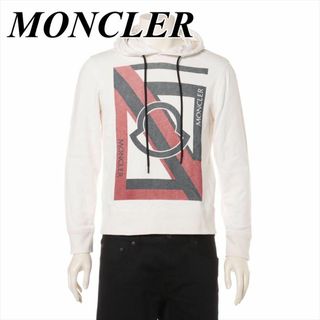 美品✨ MONCLER 半袖 パーカー フード ロゴ ワッペン ブラック S