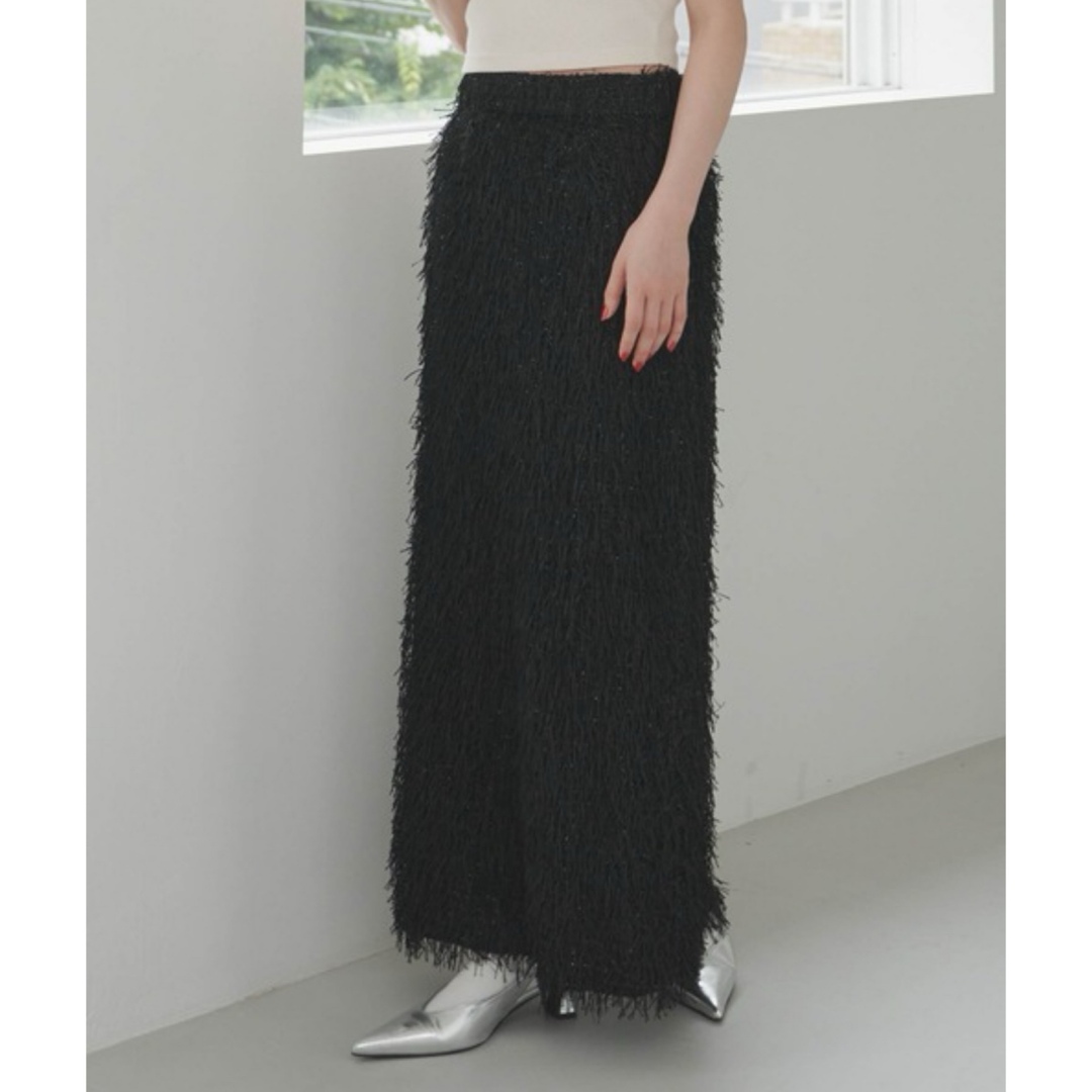 Ameri VINTAGE - GIUNON long fringe skirt / ロングフリンジ Ameri VINTAGE - GIUNON long fringe skirt / ロングフリンジ