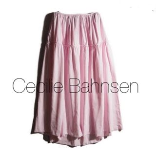 セシリーバンセン(CECILIE BAHNSEN)のCecilie Bahnsen Anette フレアマキシスカート　リボン(ロングスカート)