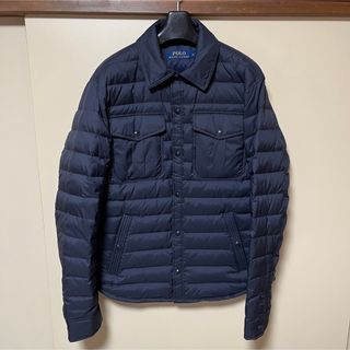 ポロラルフローレン(POLO RALPH LAUREN)のポロ ラルフローレン シャツダウンジャケット ネイビー Mサイズ 未使用品(ダウンジャケット)