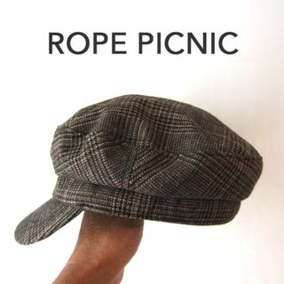 ロペピクニック(Rope' Picnic)の美品　ROPE' PICNIC／ロペピクニック　グレンチェック　キャスケット(キャスケット)